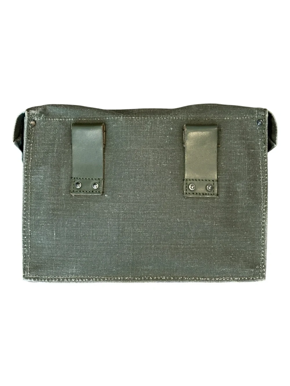 Vintage WWII French Military Foucault Lapalisse Army Messenger Satchel Green